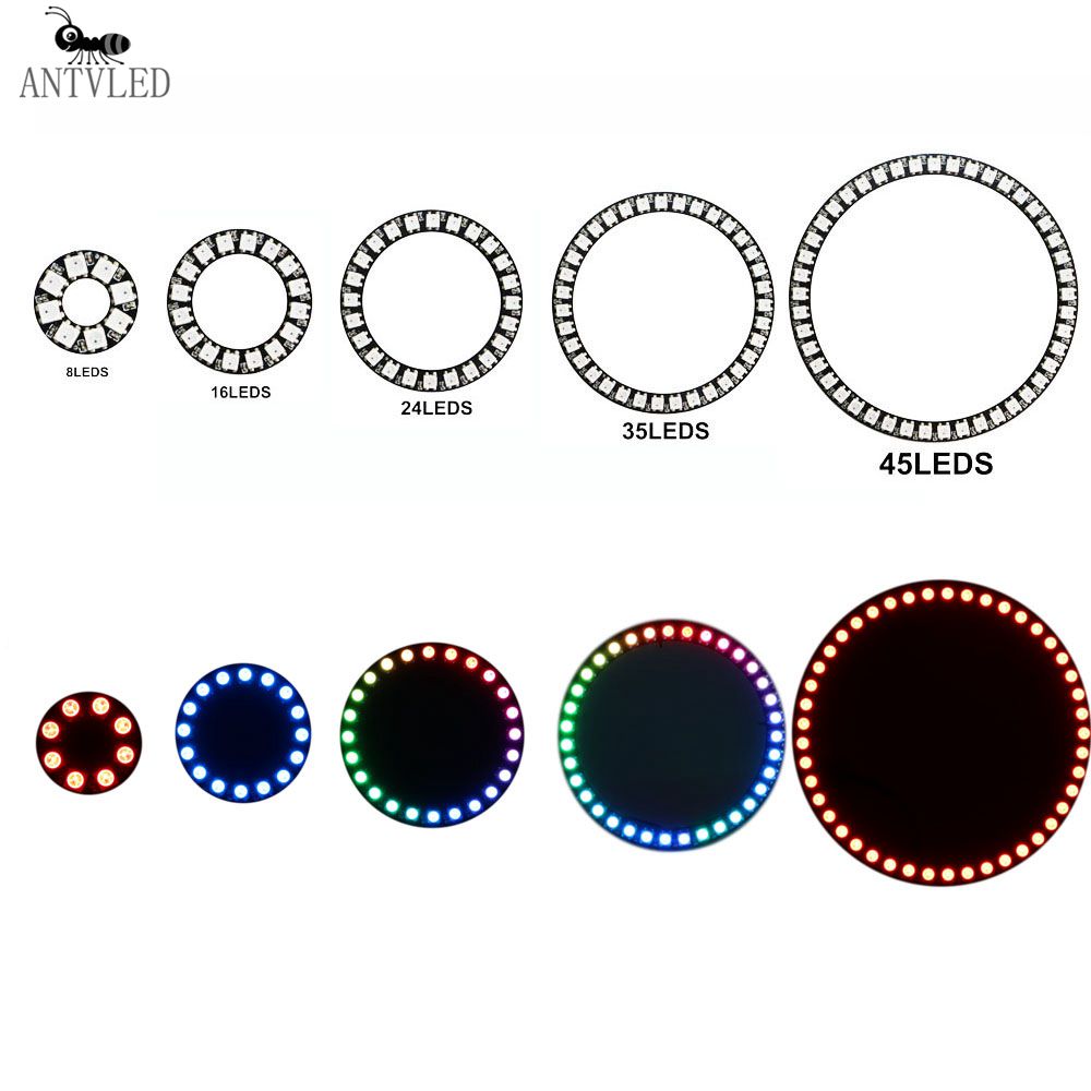Ws2812B Strip 5V - WS2812b LEDリング アドレス指定可能 8/16/24/35/45LED 5050 RGB