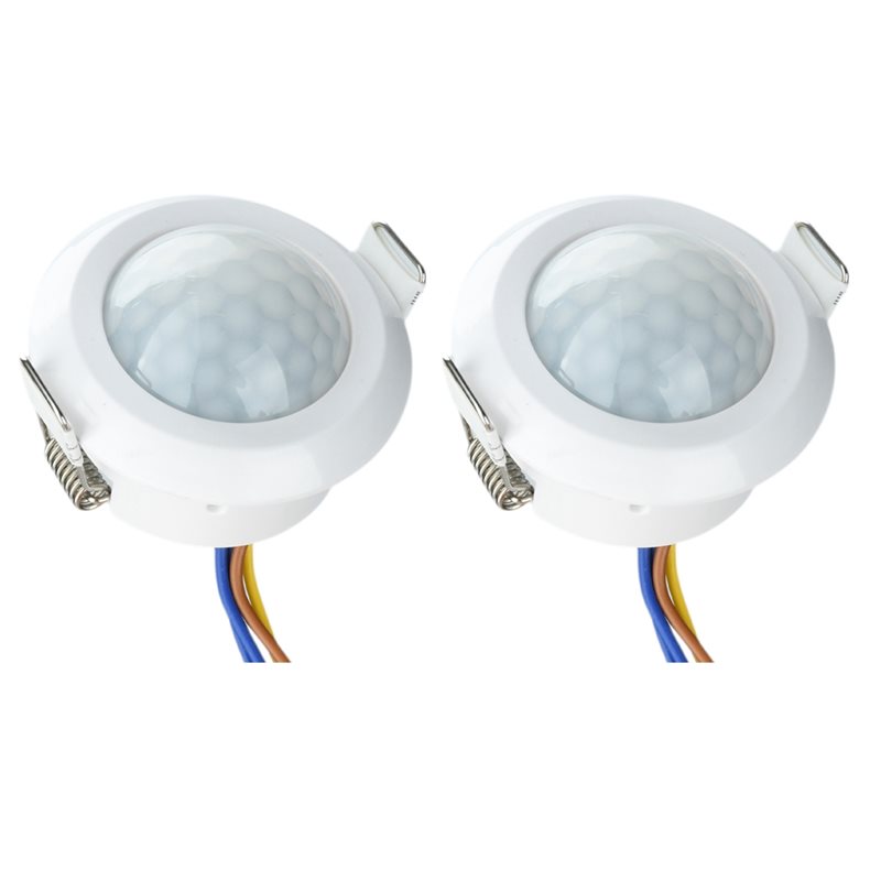 Pir Motion Sensor - ABZL AC85-265V PIRモーションセンサー付きスイッチ。天井照明用。点灯遅延機能付き。白熱電球、省エネLED電球に対応。