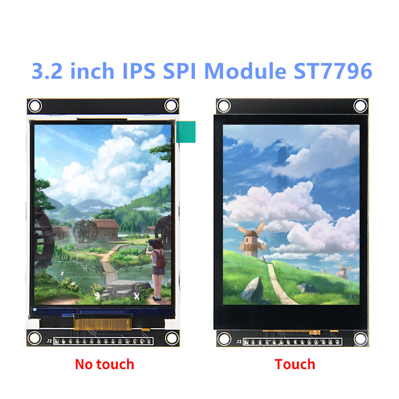 Ili9341 - Tft液晶静電容量式タッチスクリーン表示モジュール、spiシリアルポート、黒、ipsバージョン、3.2 
