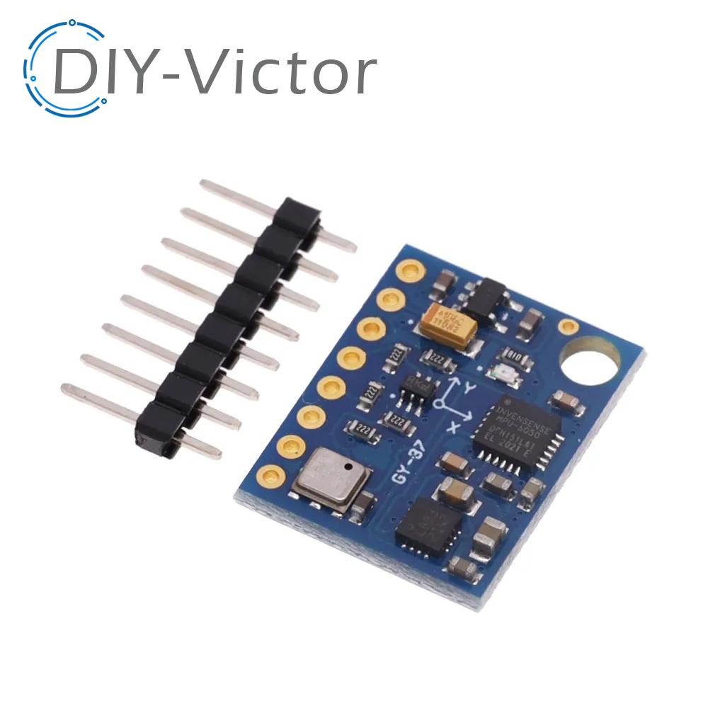 Mpu6050 - GY-87 10DOFモジュール、オリジナルMPU6050、HMC5883L、L883、BMP180、GY87センサーモジュール、3V-5V、Arduino用。