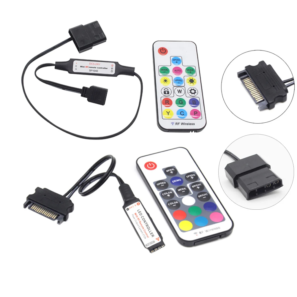 Ws2812B Strip 5V - SATA モレックス RGB コントローラ 5V 3Pin