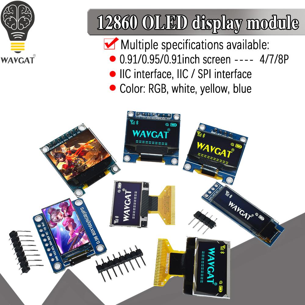 Oled Display 0.96 - 白黄青カラー 4ピン 7ピン 128x64 OLED LCD