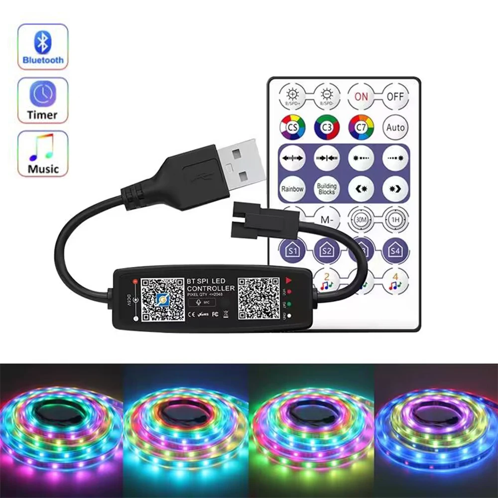 Ws2812B Strip 5V - Bluetoothミュージックコントローラー,ws2812b,usb,5v,アプリケーションリモコン,sk6812,ws2811,ws2812
