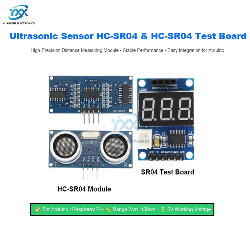 Ultrasonic Sensor Hc-Sr04 - 超音波センサー HC-SR04 HCSR04 距離測定モジュール 超音波検出器 測距センサー