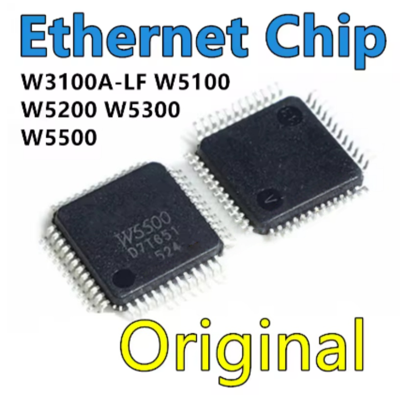 Ethernet W5500 - W3100A-LF W5100 W5200 W5300 W5500 チップ