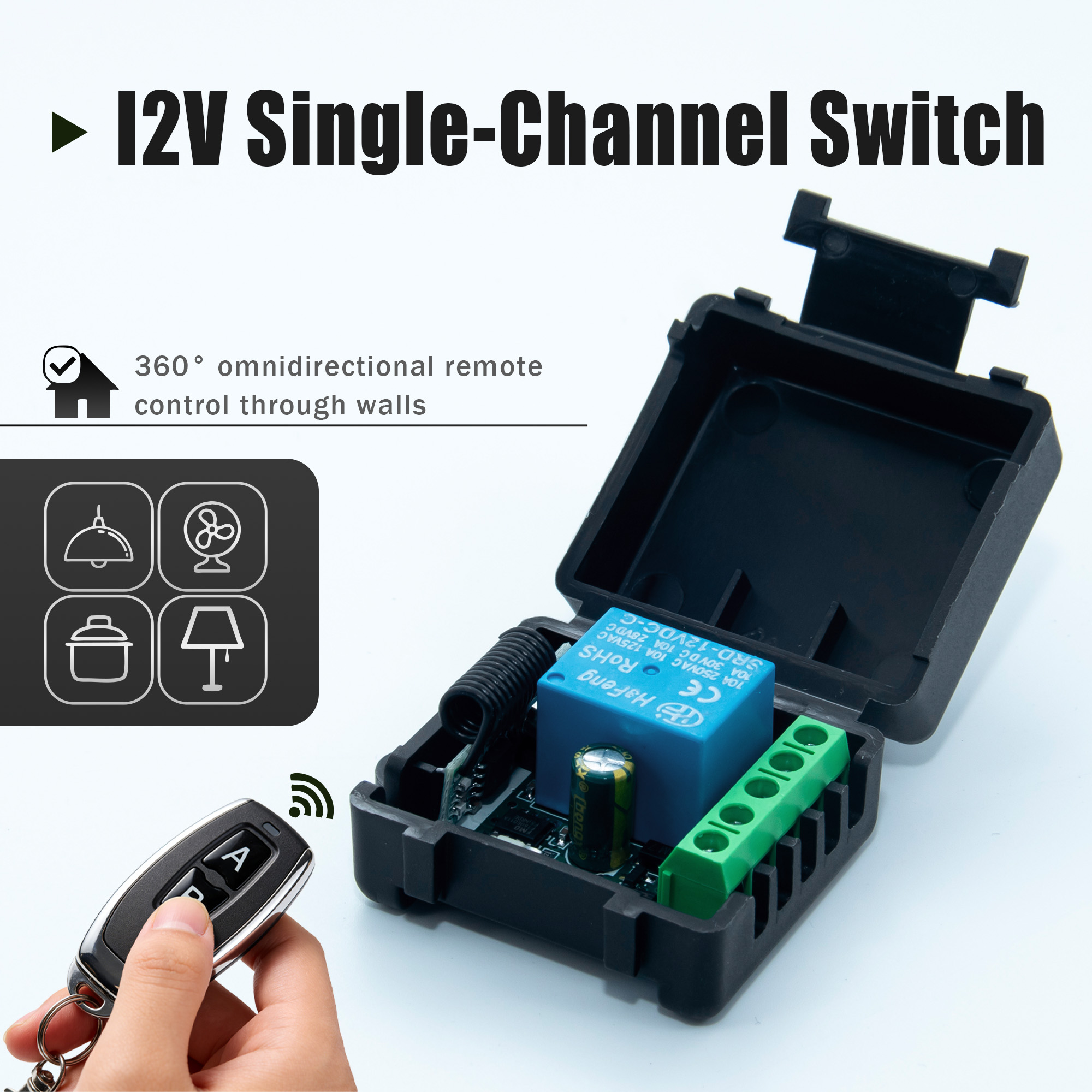 DC 12V 433MHz ワイヤレスリモートコントロールス - Joystick Module のレビューと価格