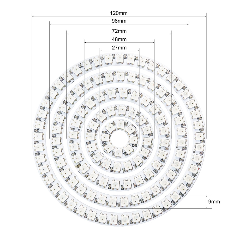 WS2812b LEDリング アドレス指定可能 8/16/2 - Ws2812B Strip 5V のレビューと価格