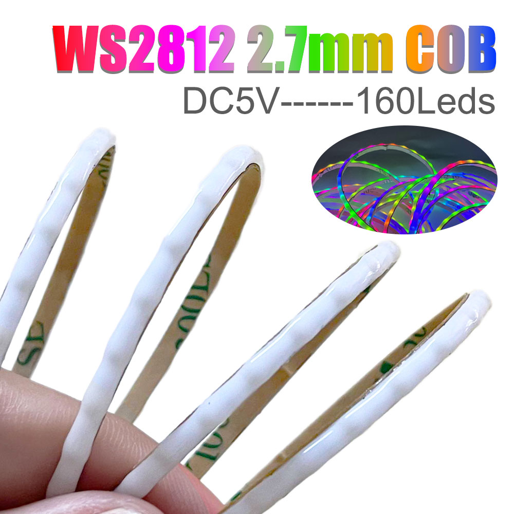 DC5V 2.7 ミリメートル超狭い WS2812B COB - Neopixel のレビューと価格