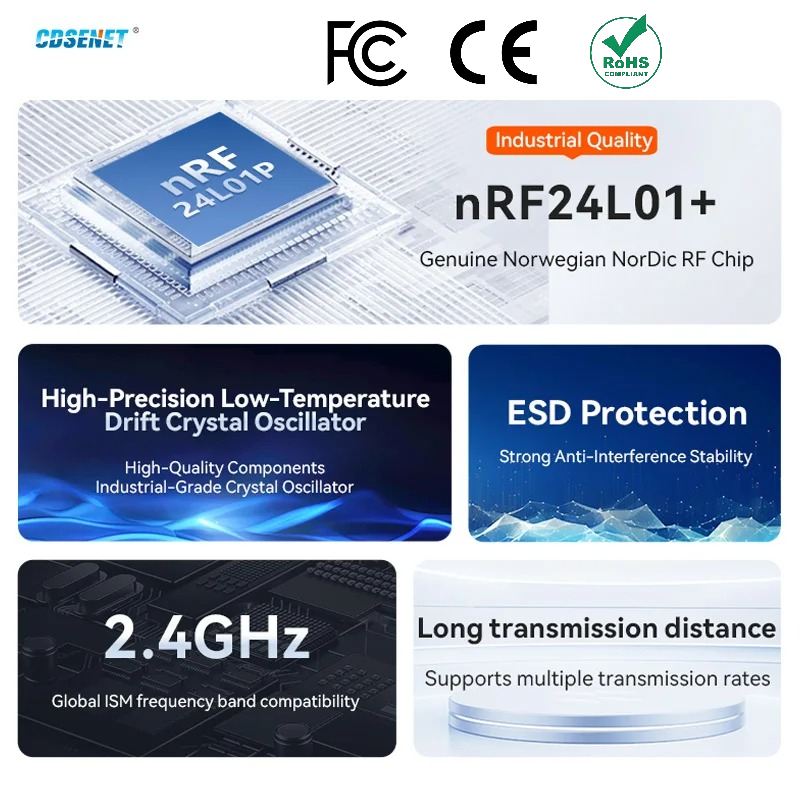2 個 nRF24L01+ PA LNA 2.4GHz ワイ - Nrf24L01 のレビューと価格