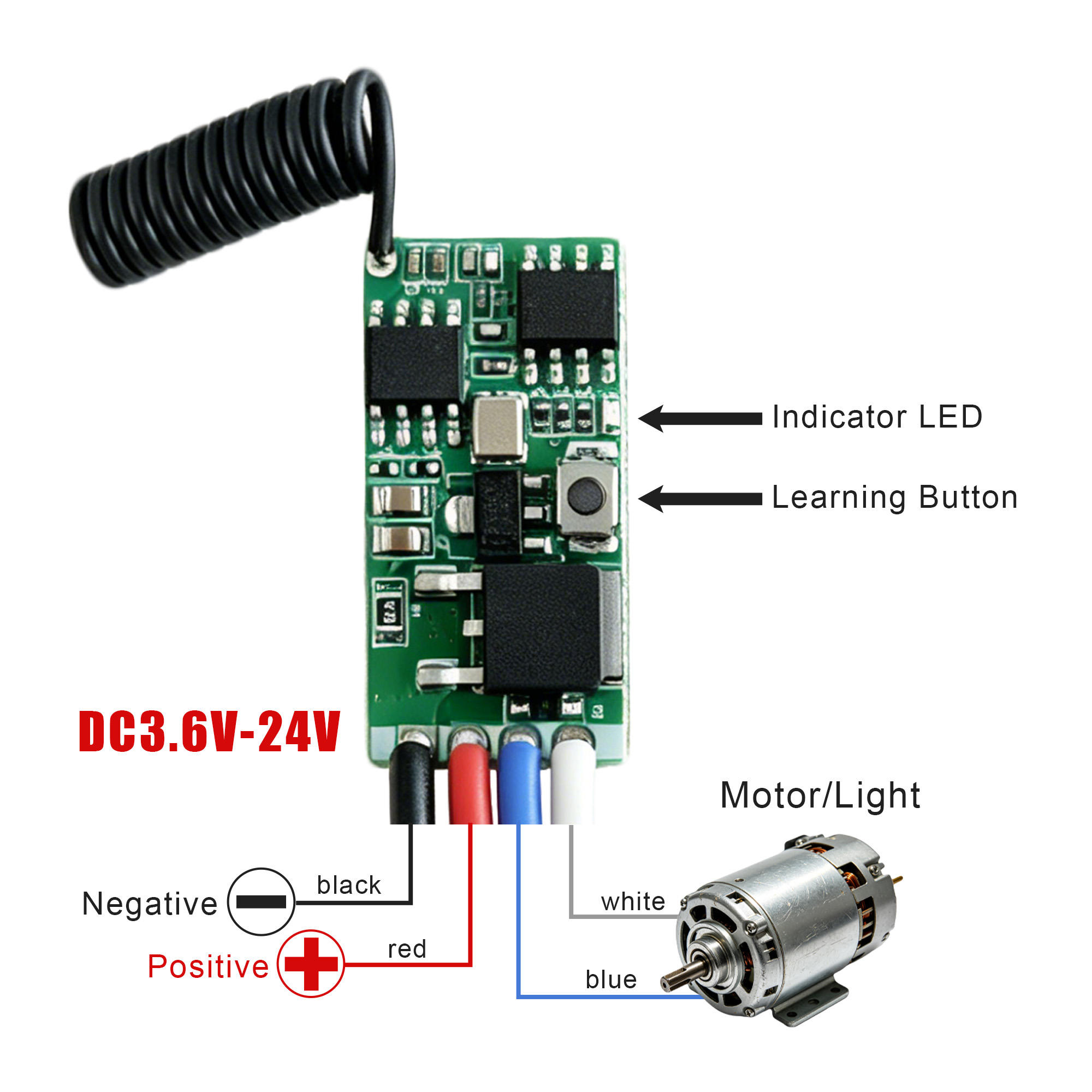 DC 3.7V-24V 433MHz ミニワイヤレス RF  - Joystick Module のレビューと価格