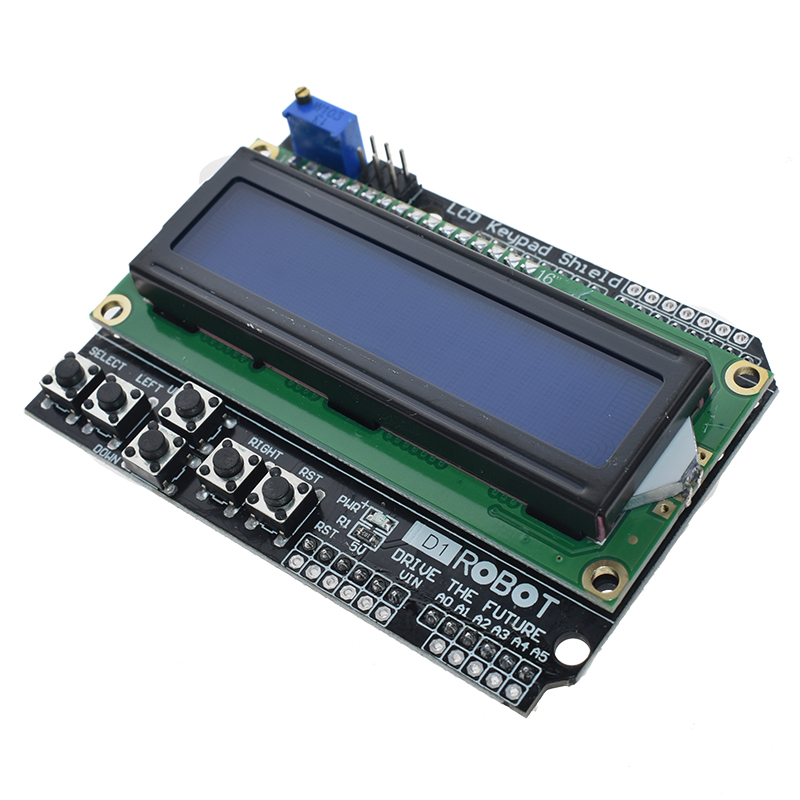 1個lcdキーパッドシールドarduino ATMEGA32 - Lcd 1602 のレビューと価格