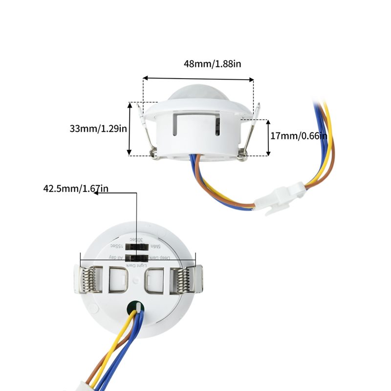 ABZL AC85-265V PIRモーションセンサー付きス - Pir Motion Sensor のレビューと価格