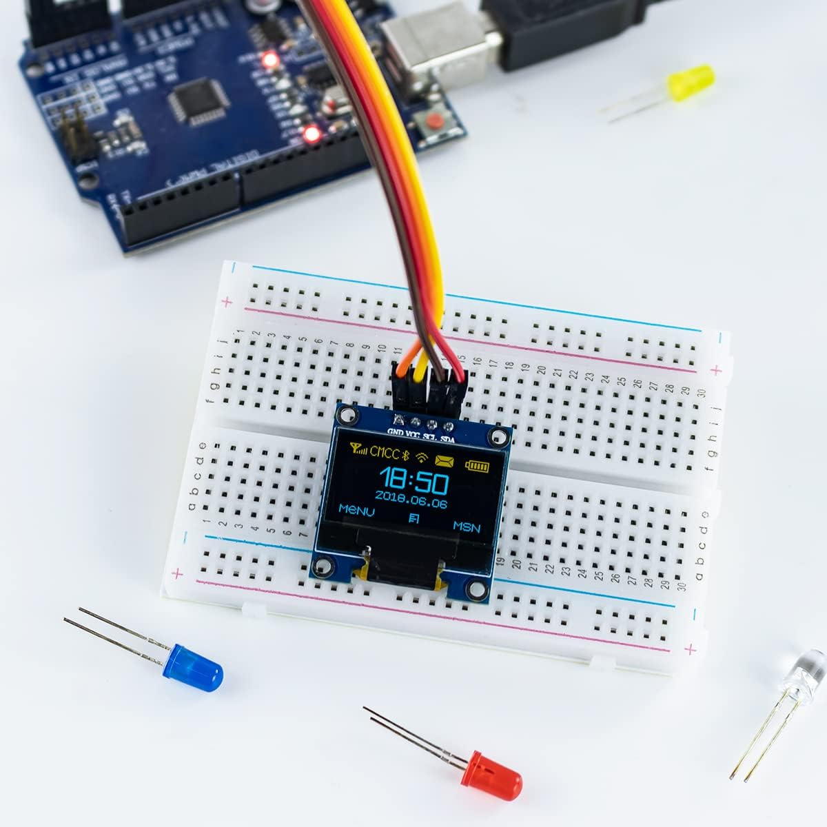 5 個 0.96 インチ OLED I2C IIC ディスプ - Ssd1306 のレビューと価格