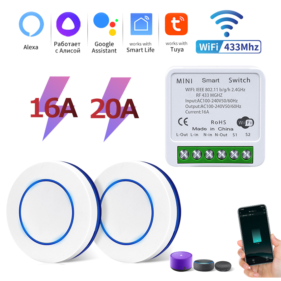 Tuya Wifiスマートスイッチ RF 433MHz ワイ - Joystick Module のレビューと価格