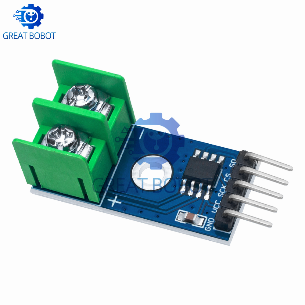 1 個の MAX6675 モジュール、K タイプ熱電対付き、 - Thermocouple Module K Type のレビューと価格