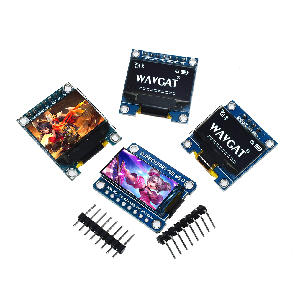 白黄青カラー 4ピン 7ピン 128x64 OLED LCD - Oled Display 0.96 のレビューと価格