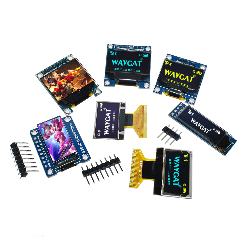 白黄青カラー 4ピン 7ピン 128x64 OLED LCD - Oled Display 0.96 のレビューと価格