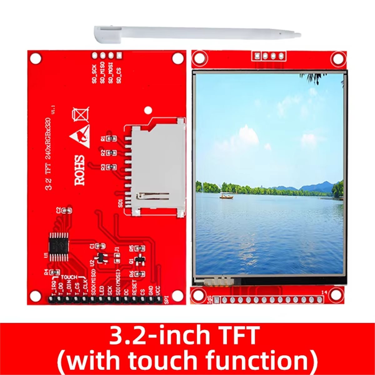 A10I 240x320 3.2インチ SPI TFT LC - Ili9341 のレビューと価格